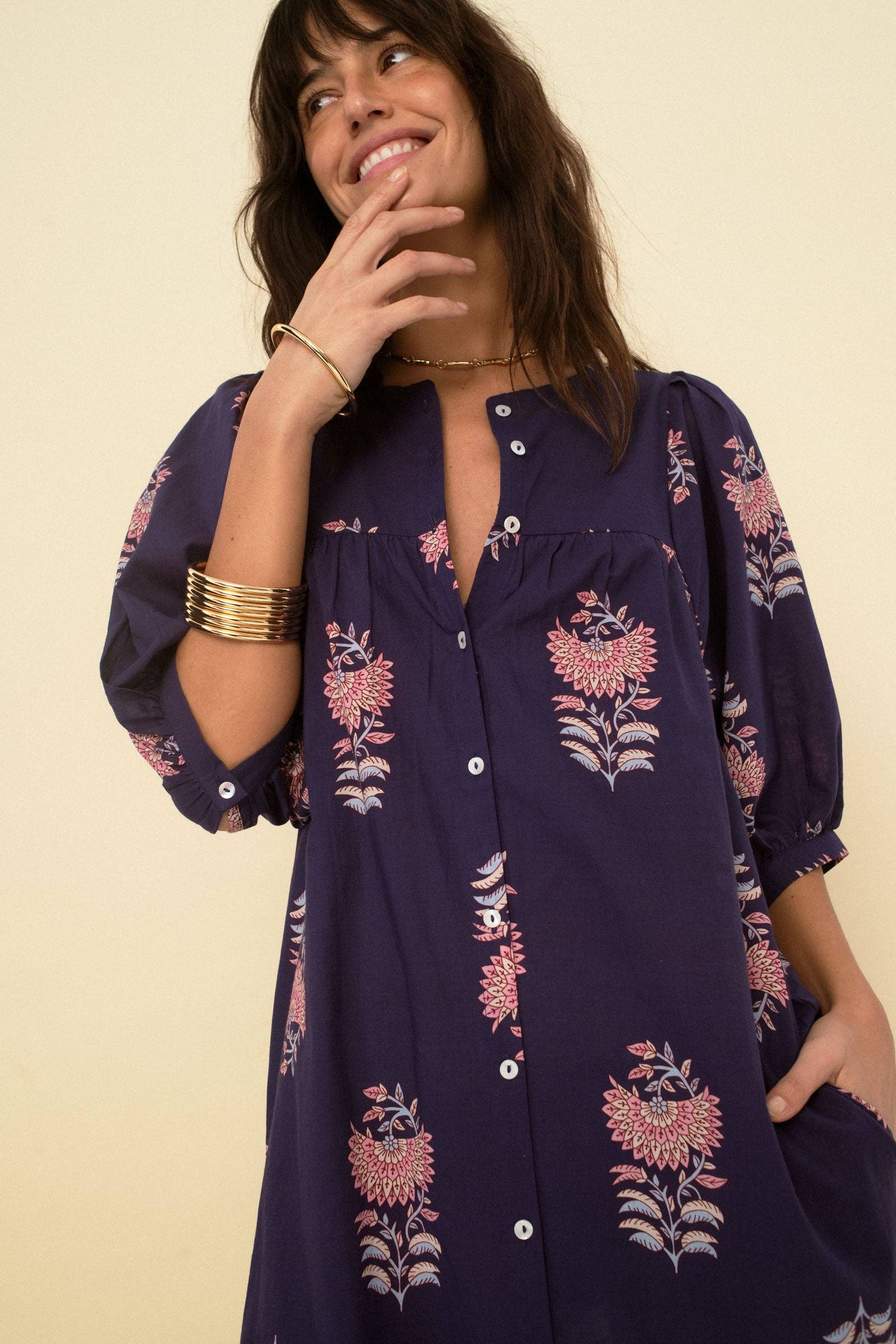 Sonmer Shop USA - Vente Robe – femme - Robe bleue Sofia3