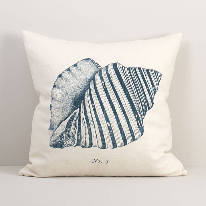 Shell No. 3 Cotton Pillow Cover 20x20 for wholesale by Brook Isle