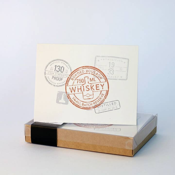 Cartes de notes de Sceau de whisky pour la vente par Bourbon Cousins