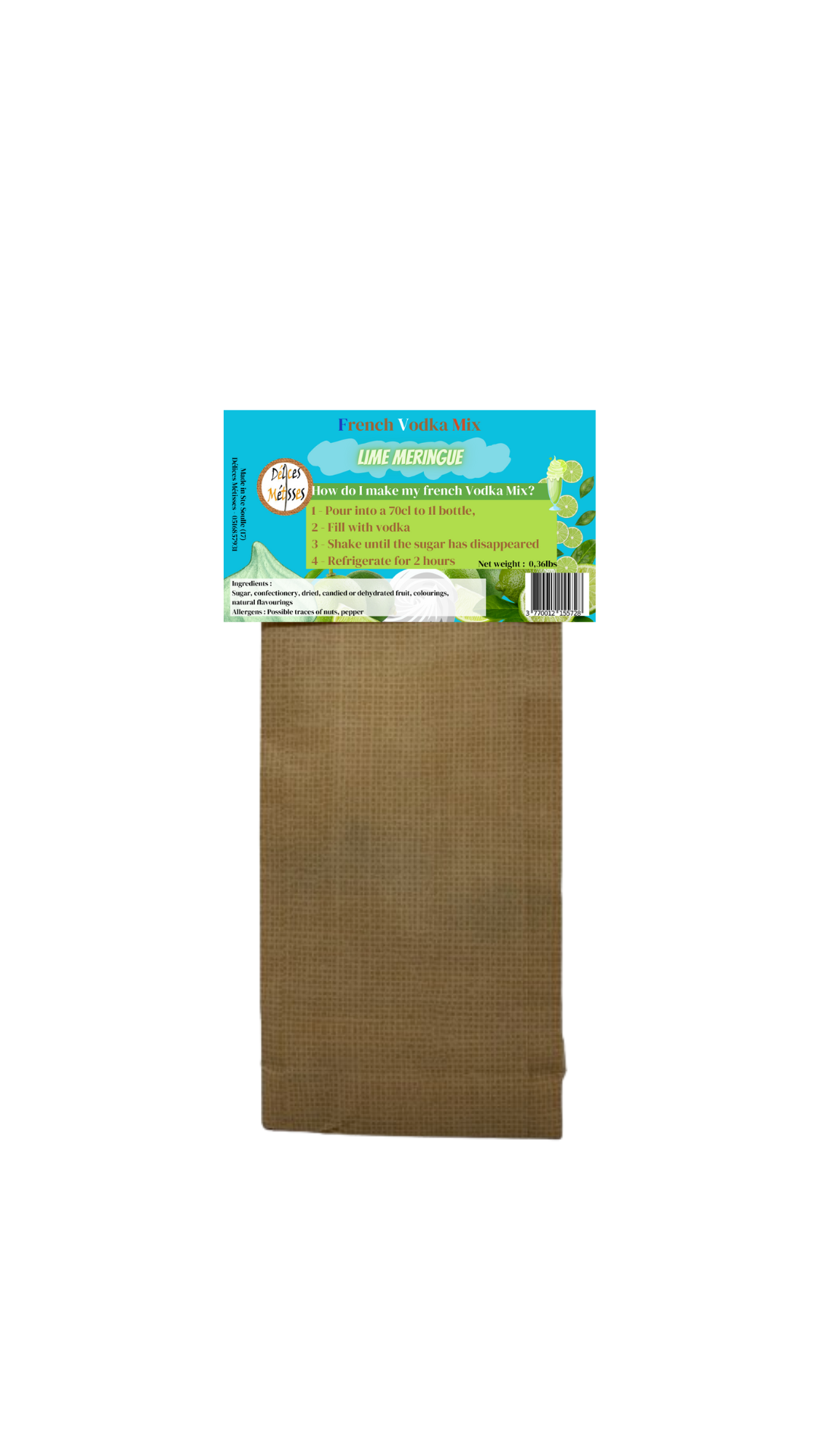 Délices Métisses - Wholesale Cocktail Mix/Syrup - Preparation for Vodka Arranged Lime Meringue3