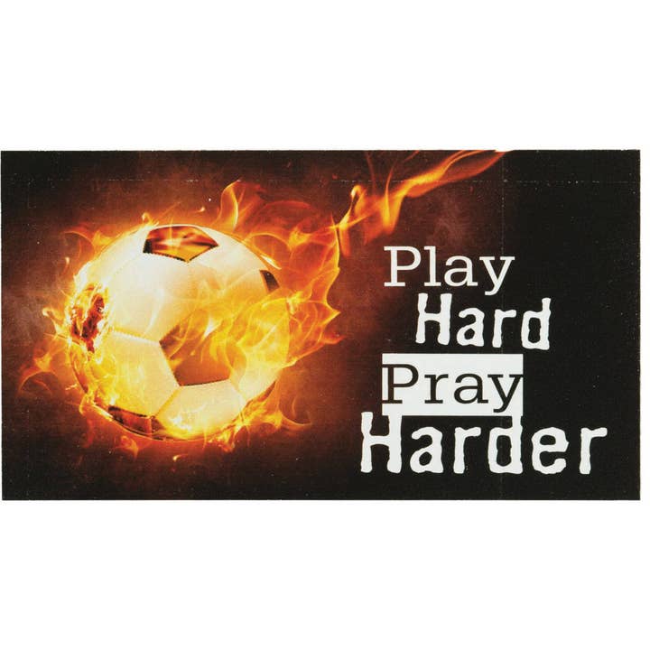Magnolia - Wholesale Magnet - Magnet Soccer Play Hard Pray 5x2.75