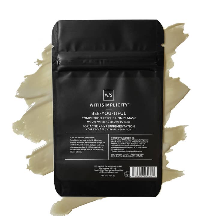 withSimplicity - Wholesale Skincare Face Mask - Honey Face Mask for Acne-Prone Skin | Natural Skincare0