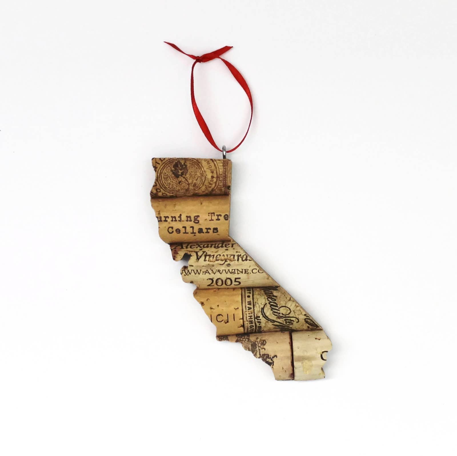 Desert Coastal Studios - Wholesale Ornament - Pick Your State Wine Cork Ornament - Gift for Wine Lover30
