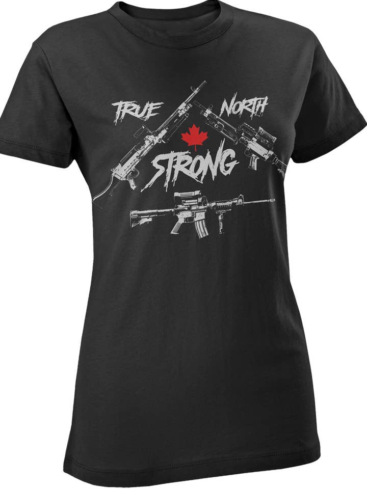 True North Strong Women's T-Shirt for wholesale by Canada for Victory