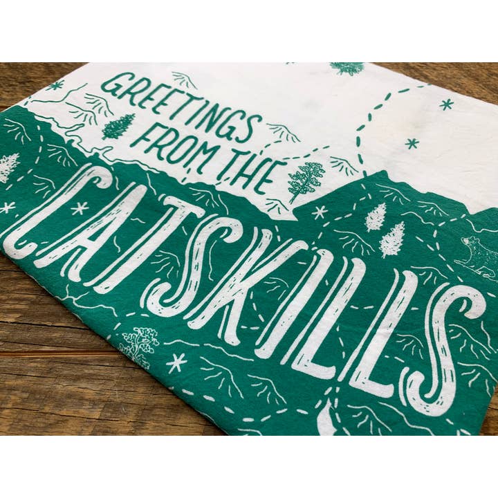 Noteworthy Paper & Press - Wholesale Tea Towel - Catskills Tea Towel2