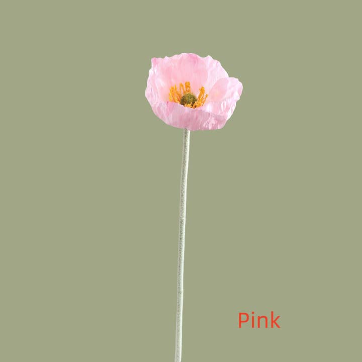 ACNITE Artist Boutique - Wholesale Artificial Flowers - Silk poppy flowers Large poppy flower faux flowers wedding