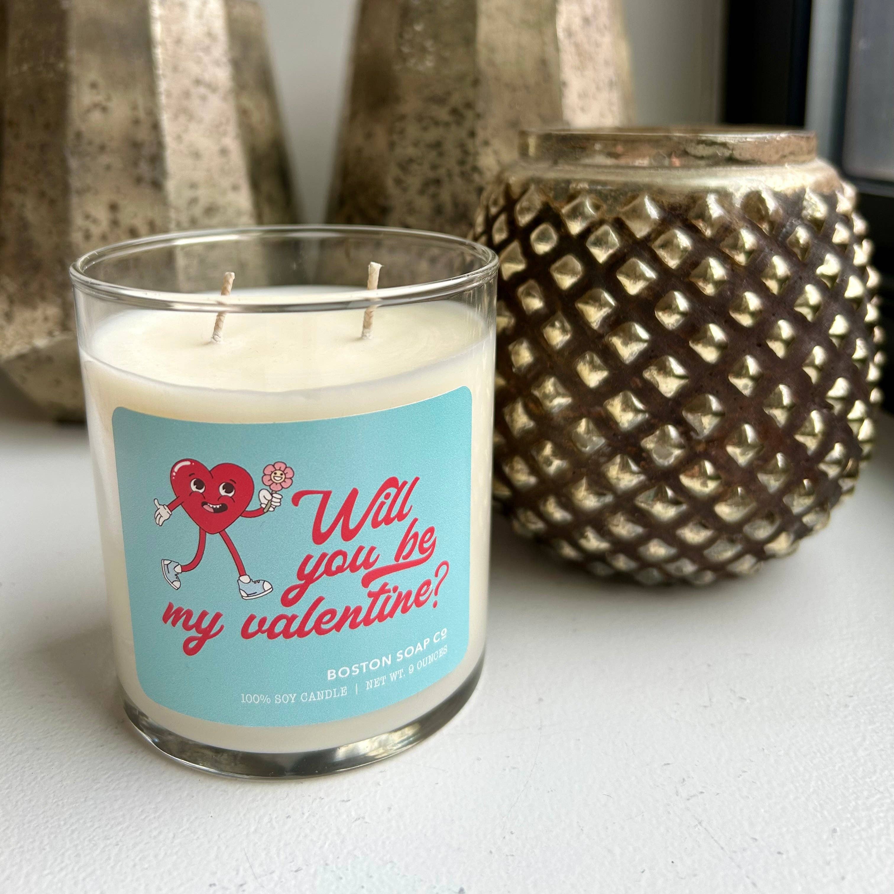 Valentine’s Day Candles for wholesale by Boston Soap Co.