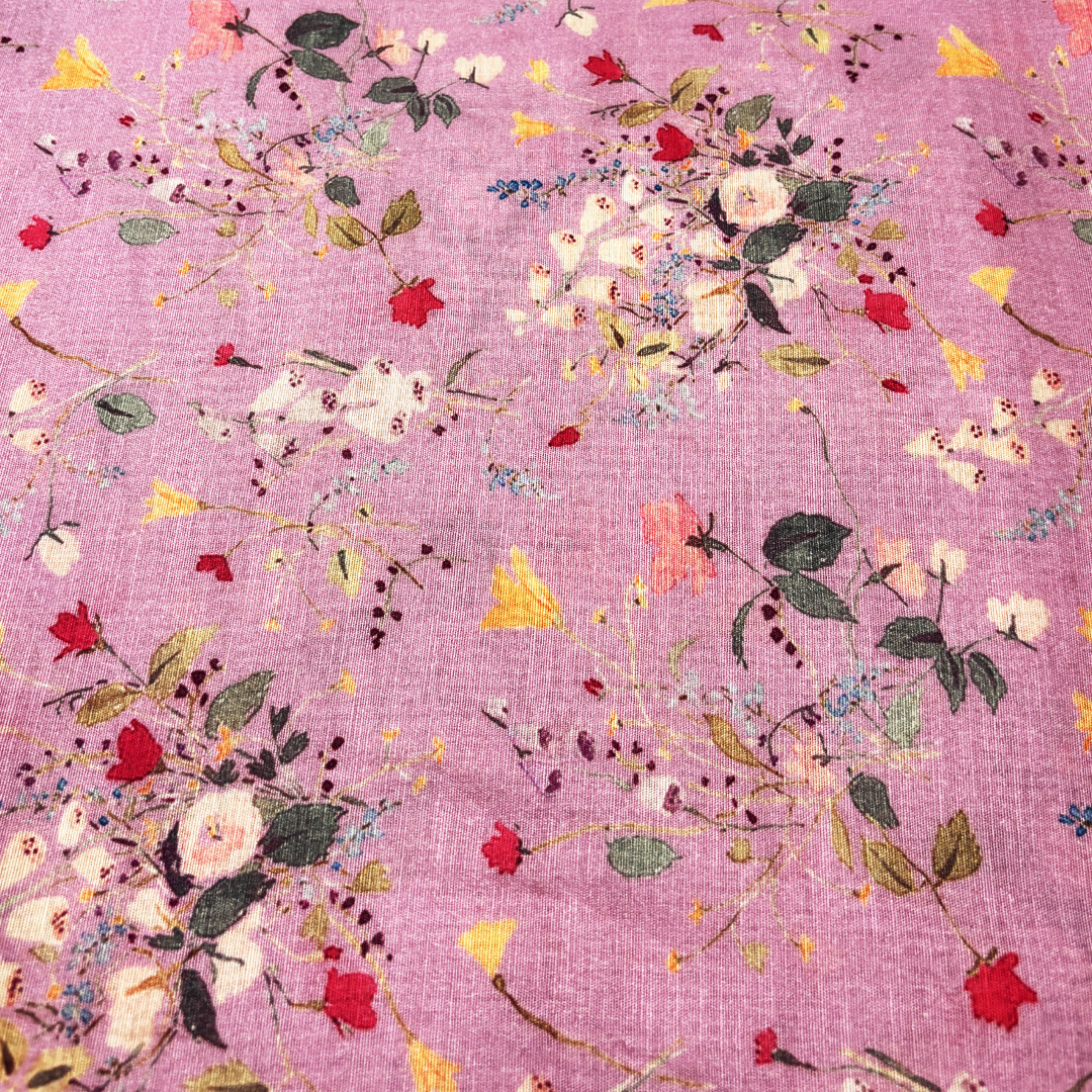 Fabriculture INC – wholesale Tygrulle – Blommigt bomullstyg i 3 färger2