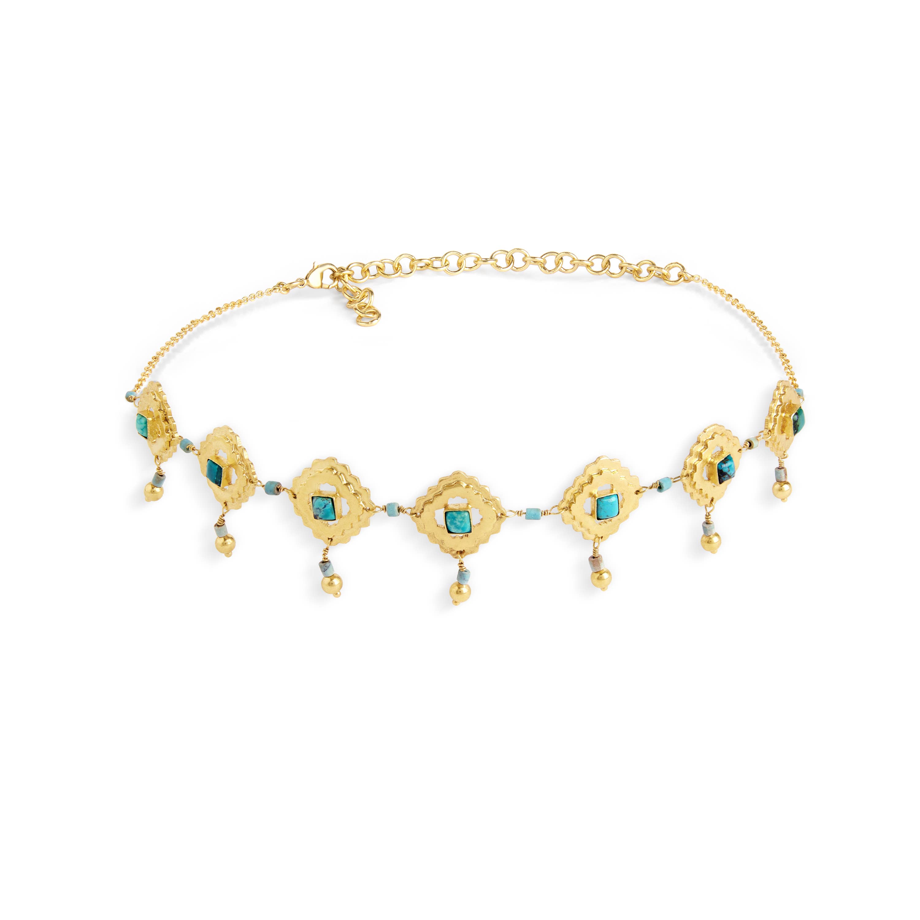 Né Nepal – wholesale Choker/collar – Mandala Choker, 22k Gold Plated, Handmade0