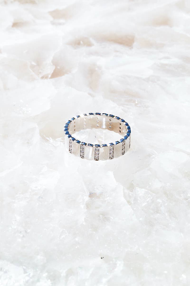 Native Gem - Wholesale Band/Stacked Ring - FLASH RING- STERLING SILVER0