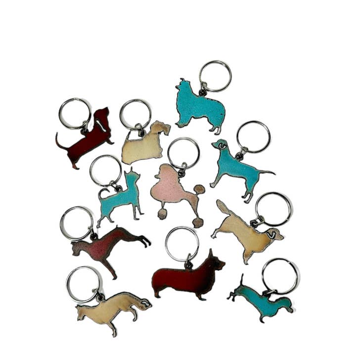 Whimsies - Wholesale Keychain - Unisex - Dog breed Keychain lab dachshund chihuahua boxer corgi boxer1