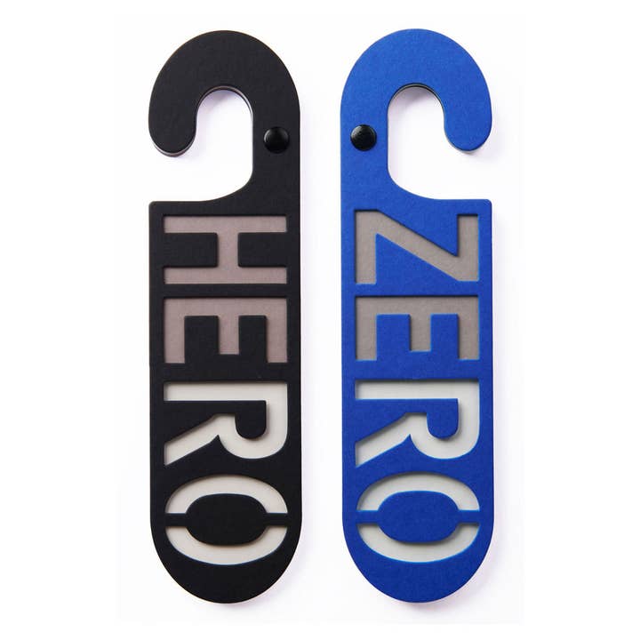 Pendurador de porta HERO | ZERO Preto | Azul por atacado de PUKI WUKI