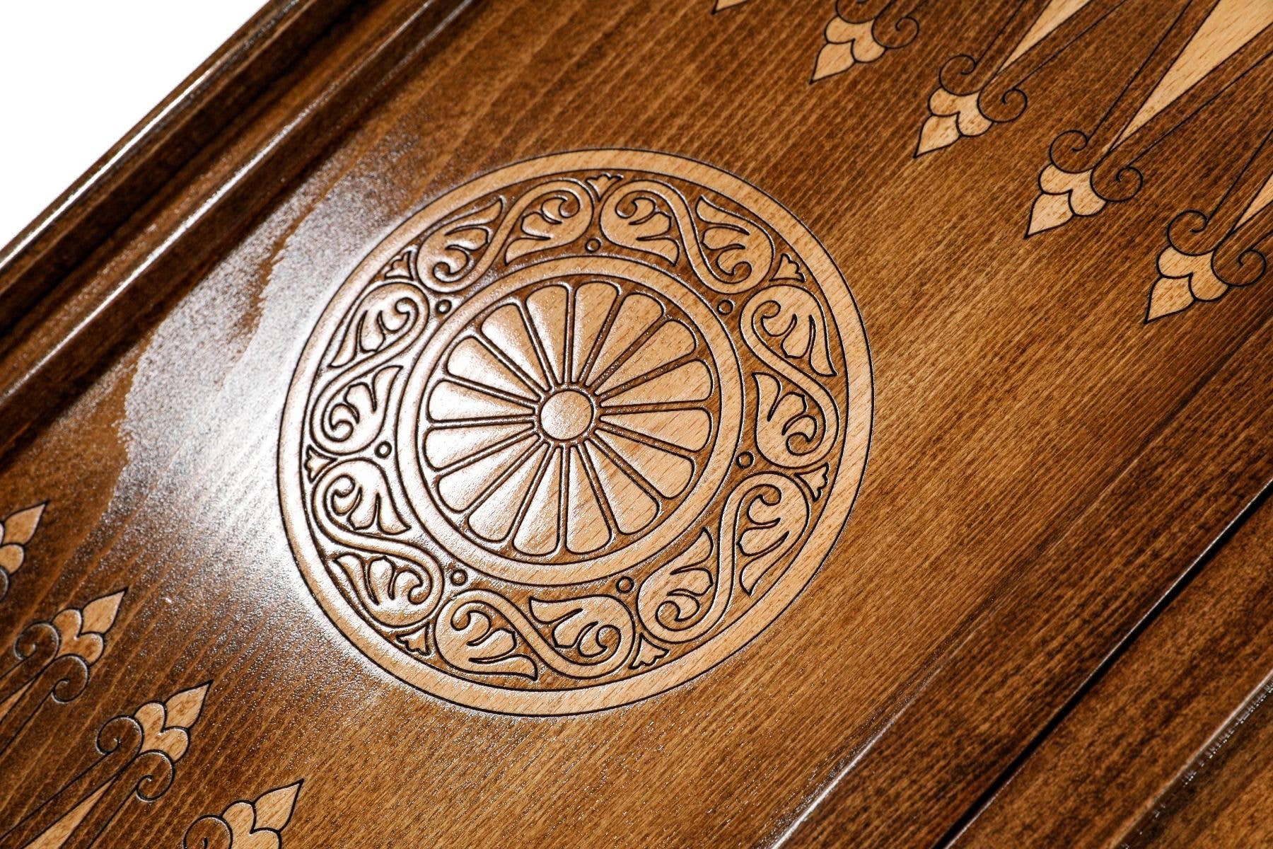 Hrachya Ohanyan - Wholesale Board Game - Hand Made Backgammon Ornamental classic 24"x 12" x 2"9