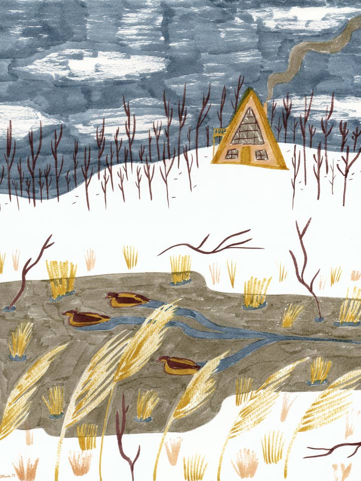 Een frame Home gesigneerde print voor wholesale door Amanda Laurel Atkins Art + Illustration