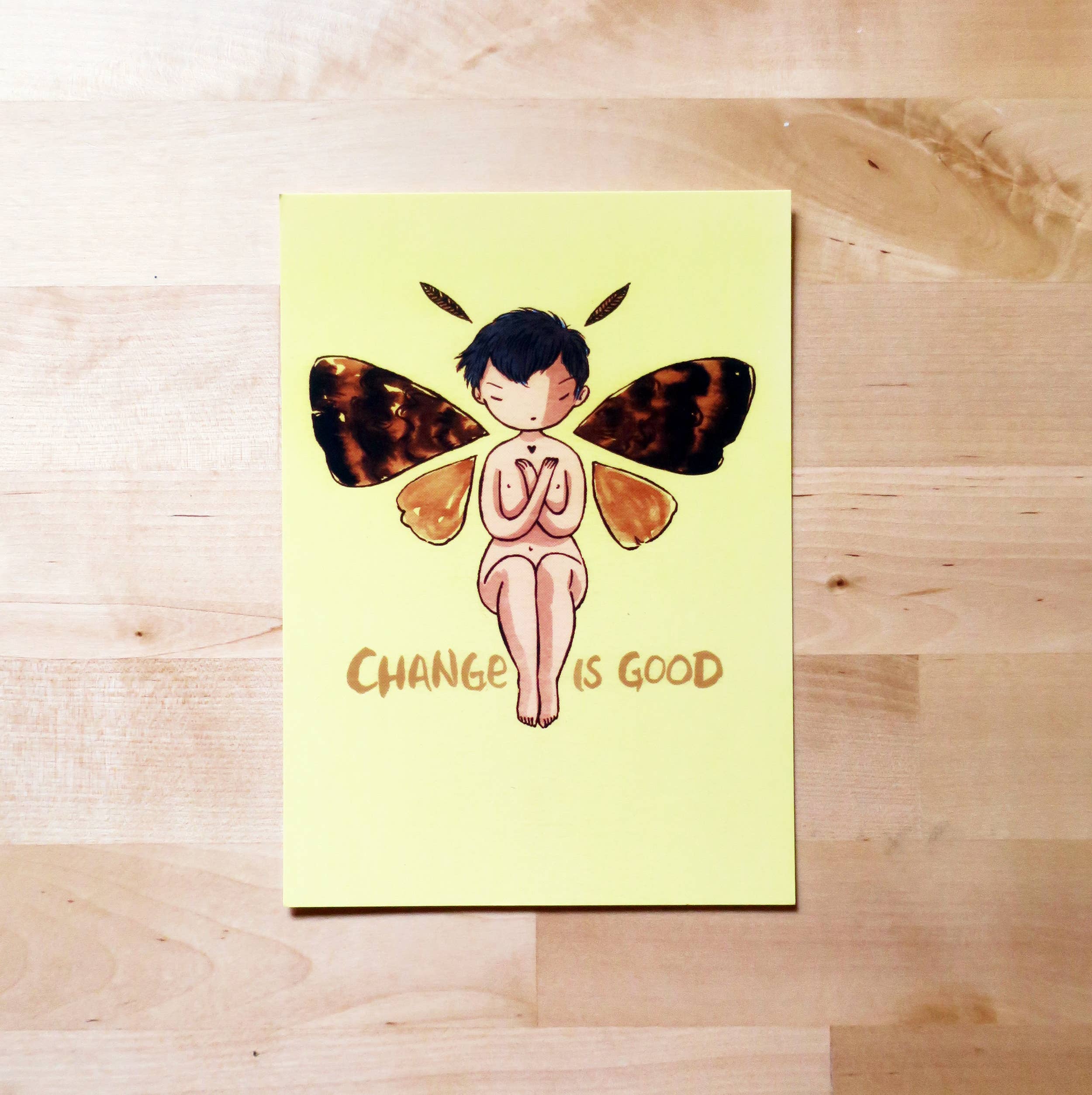 Stasia Burrington Illustration – Engroshandel Postkort – Postkort - Change is Good - Mini print - 5x71