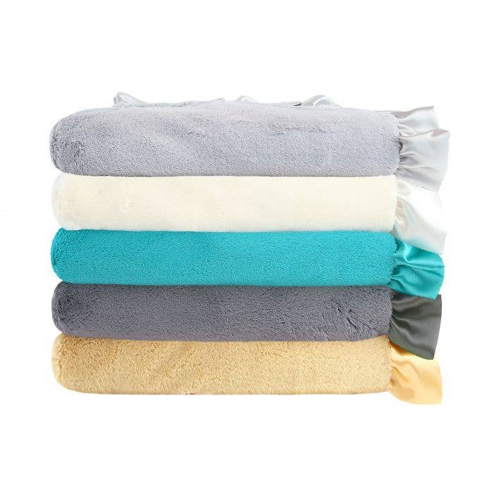 My Blankee - Venta al por mayor Manta de cama - Niños y bebés - Manta de Bebé con Volante de Satén de Lujo1