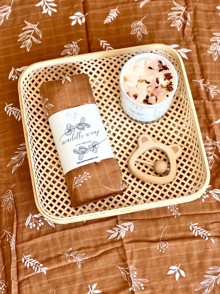 BABY MUSLIN SWADDLE - LILLY for wholesale by JAR OF WILD MOMENTS