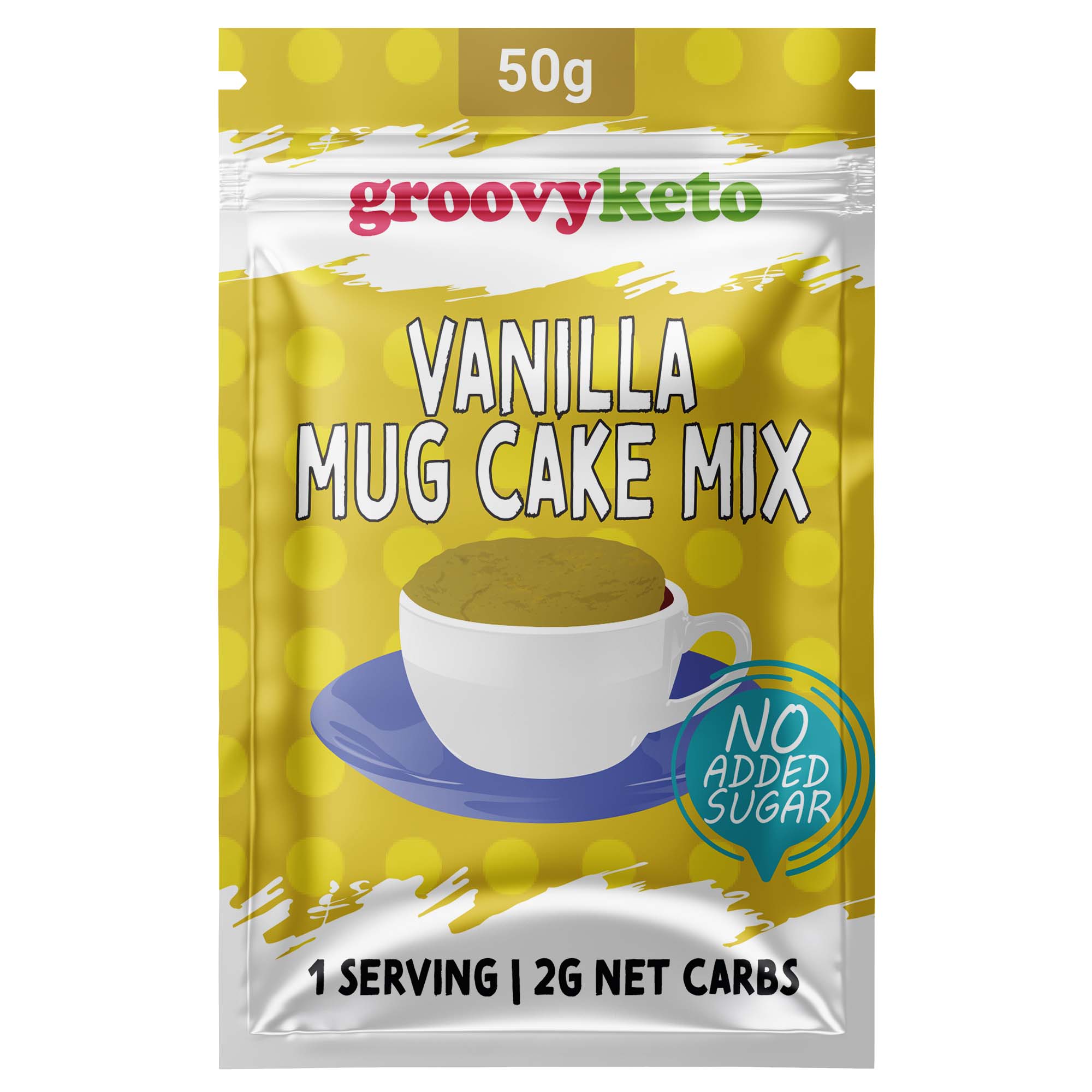 Groovy Keto - Wholesale Taart/cakemix - Groovy Keto Vanille Mug Cake Mix1