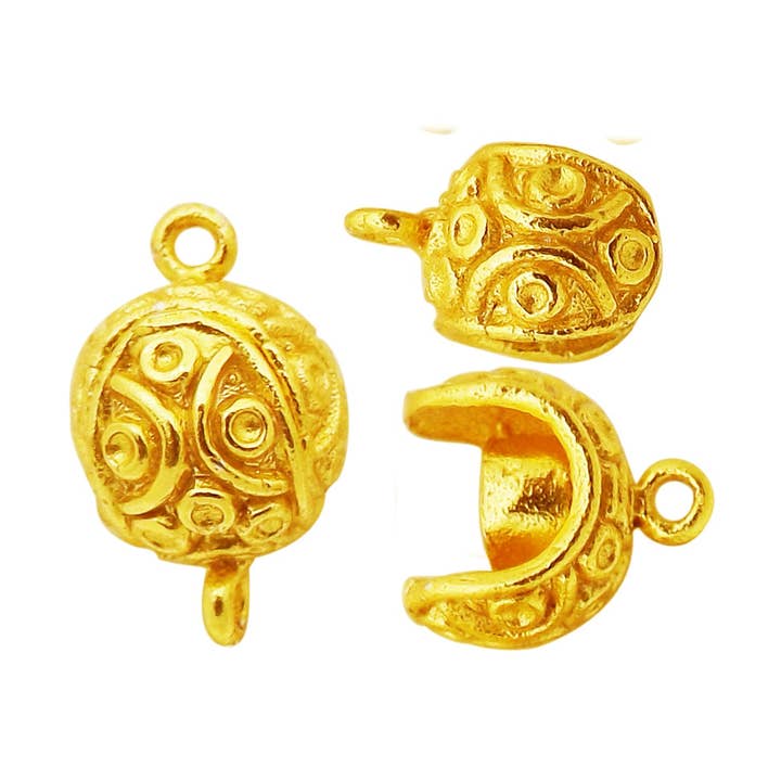 CG-506 - Chiusure magnetiche a forma di sfera, in oro 18 K per la vendita all'ingrosso da parte di Bali Designs