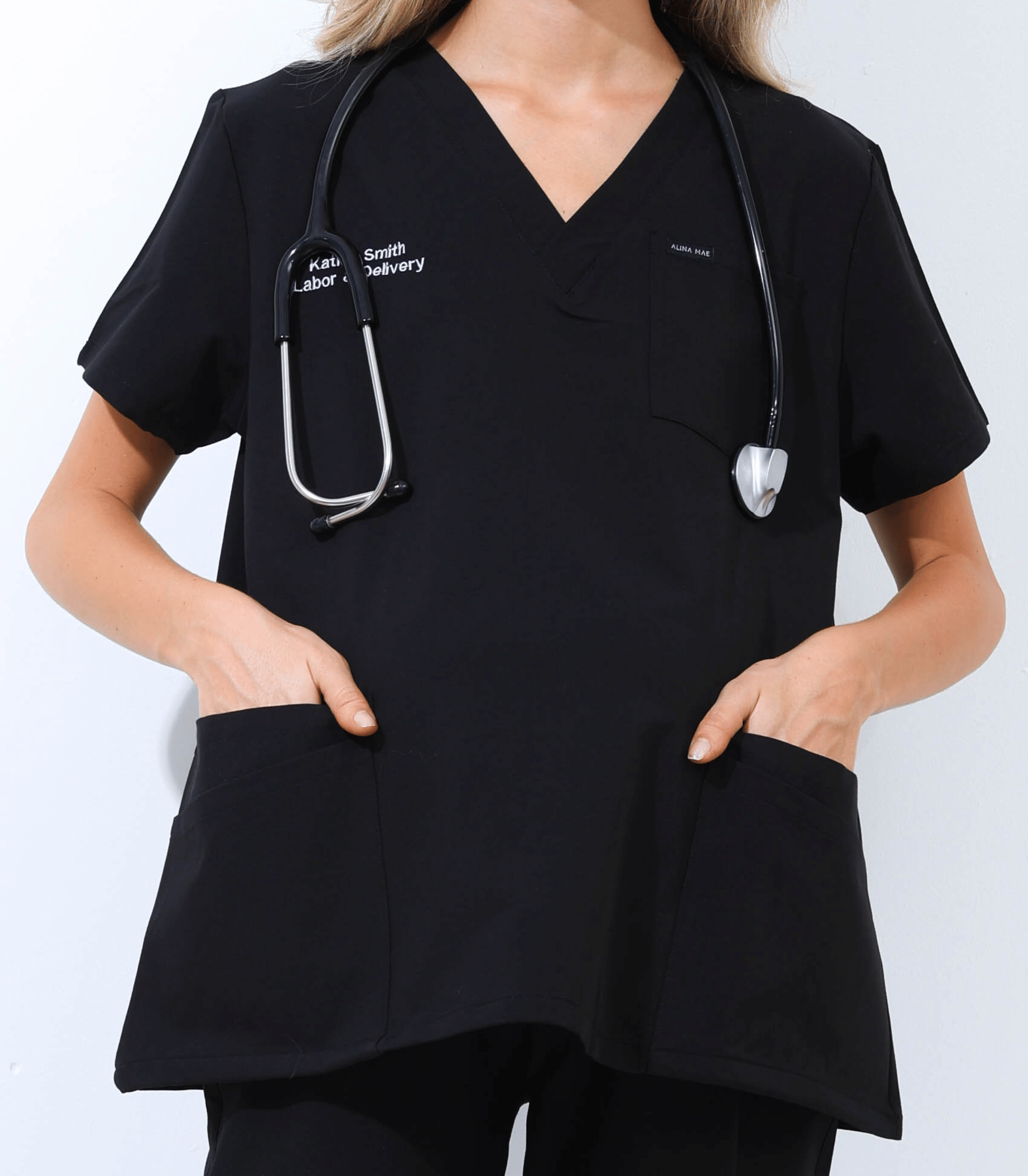 Alina Mae Maternity - Wholesale Healthcare Uniform - Women's - Maternity Scrubs Shirt for Pregnancy15