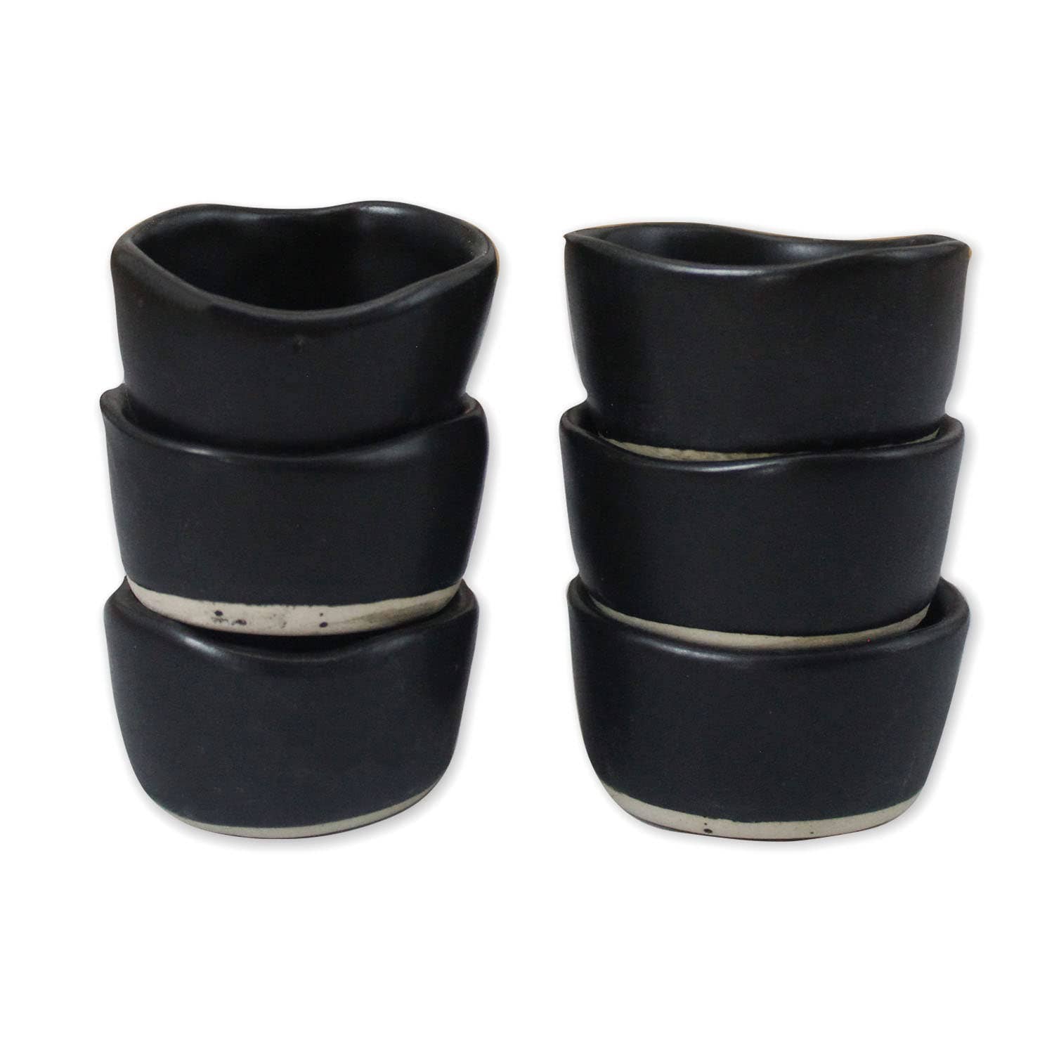 Roro - Wholesale Condiment/Dip Bowl - 1.5 Inch Ceramic Pinch Bowls, Black Matte3