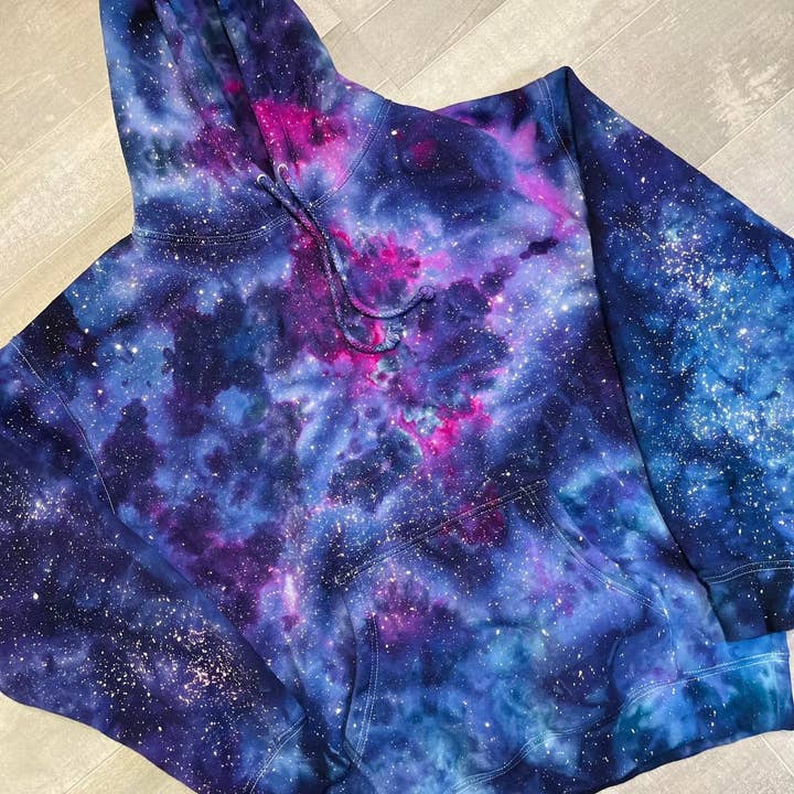 Galaxy Tie Dye Sweatshirt MTO for wholesale by Maria's Custom Designs