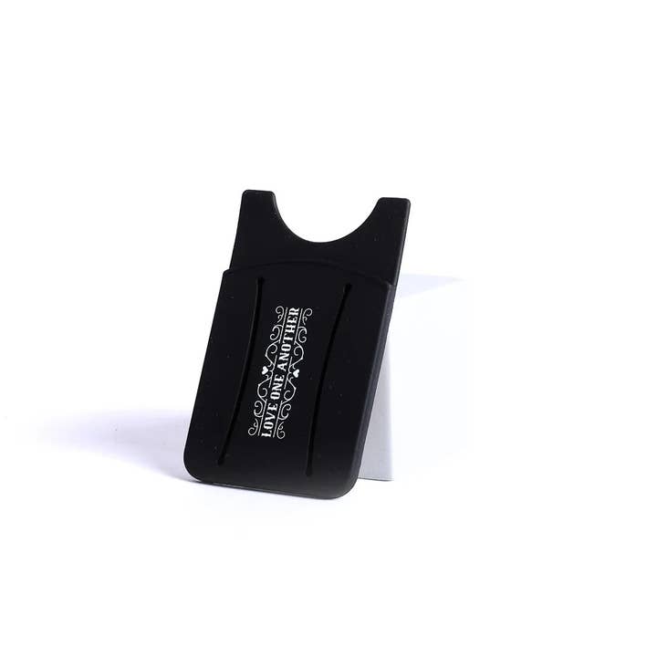Swanson Christian Products - Wholesale Phone Wallet - Unisex - Cell Phone Card Wallet W/ Finger Grip Love One Another