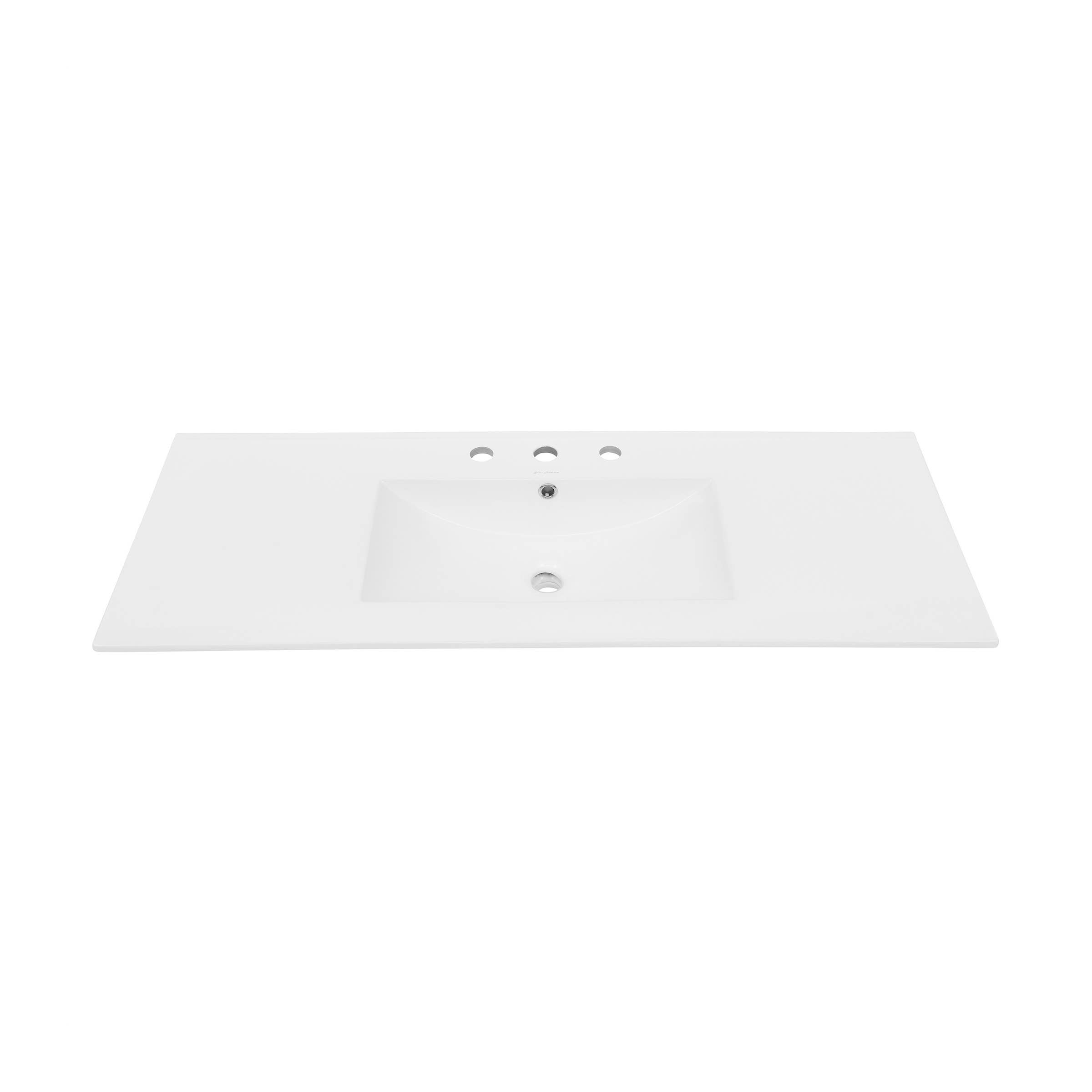 Swiss Madison - Wholesale Bathroom Accessory Set - 48" 3-Hole Widespread Vanity Sink Top in Glossy White1