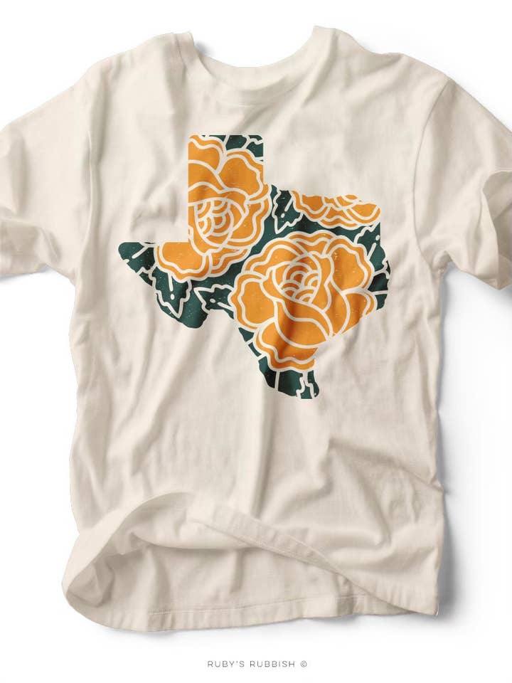 Yellow Rose TX | Southern T-Shirt | Ruby’s Rubbish® for wholesale by Ruby’s Rubbish
