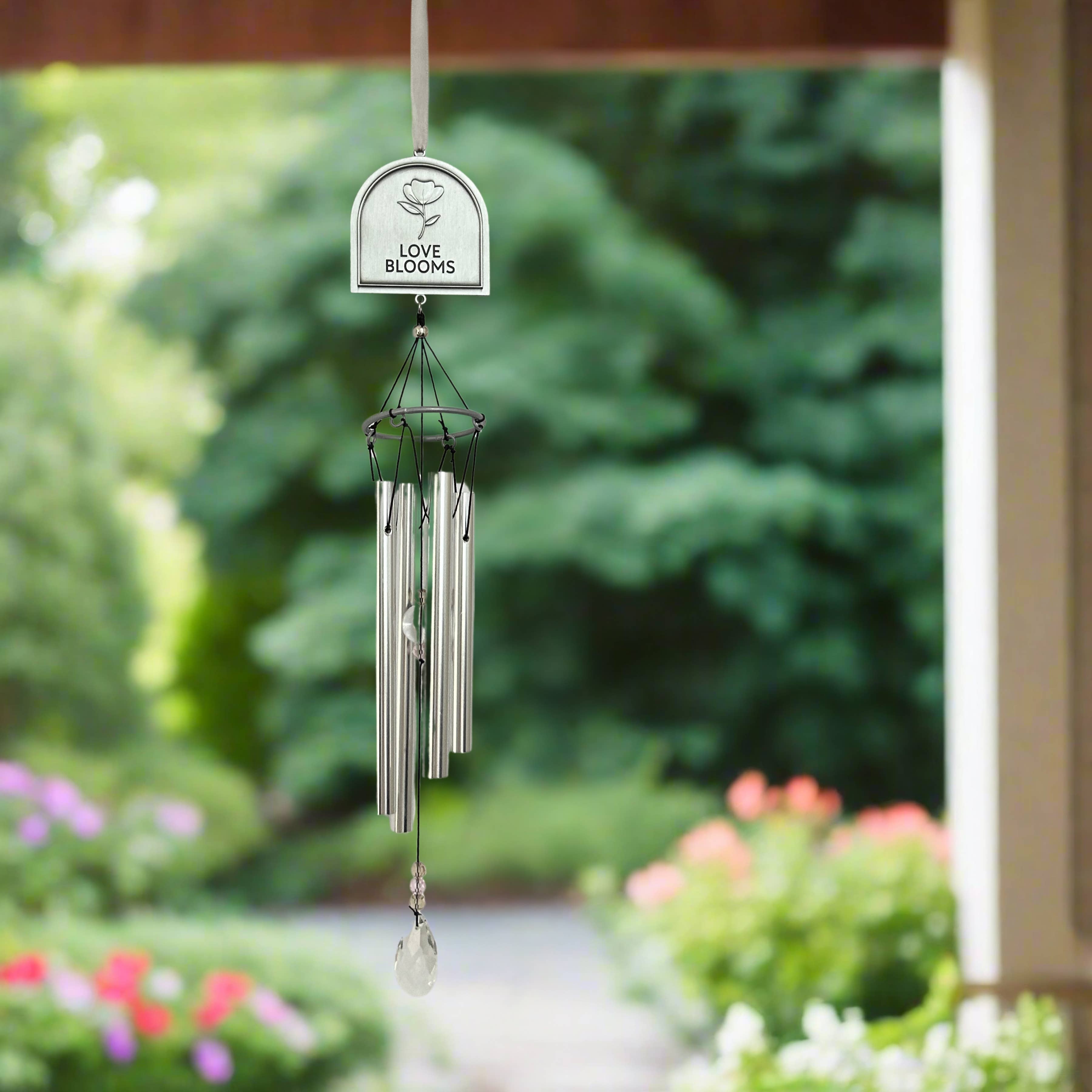 The Grandparent Gift Co. Inc. - Wholesale Wind Chime - Memorial Garden: Love Blooms Sympathy Windchime - 90041