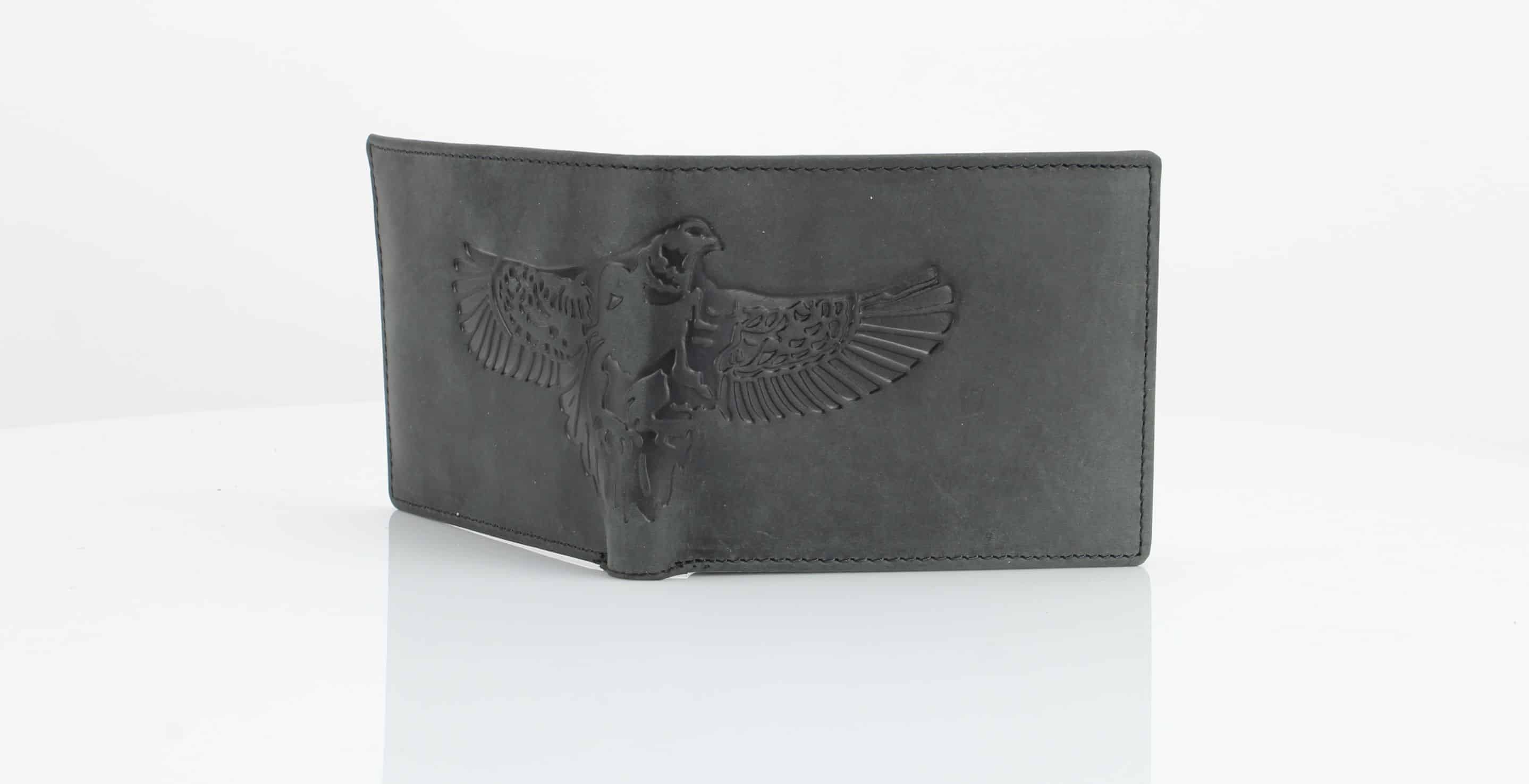 Leather Impressions Inc - Wholesale Wallet - Men's - American Bison Bird Embossed Leather Mens Bi Fold Wallet8