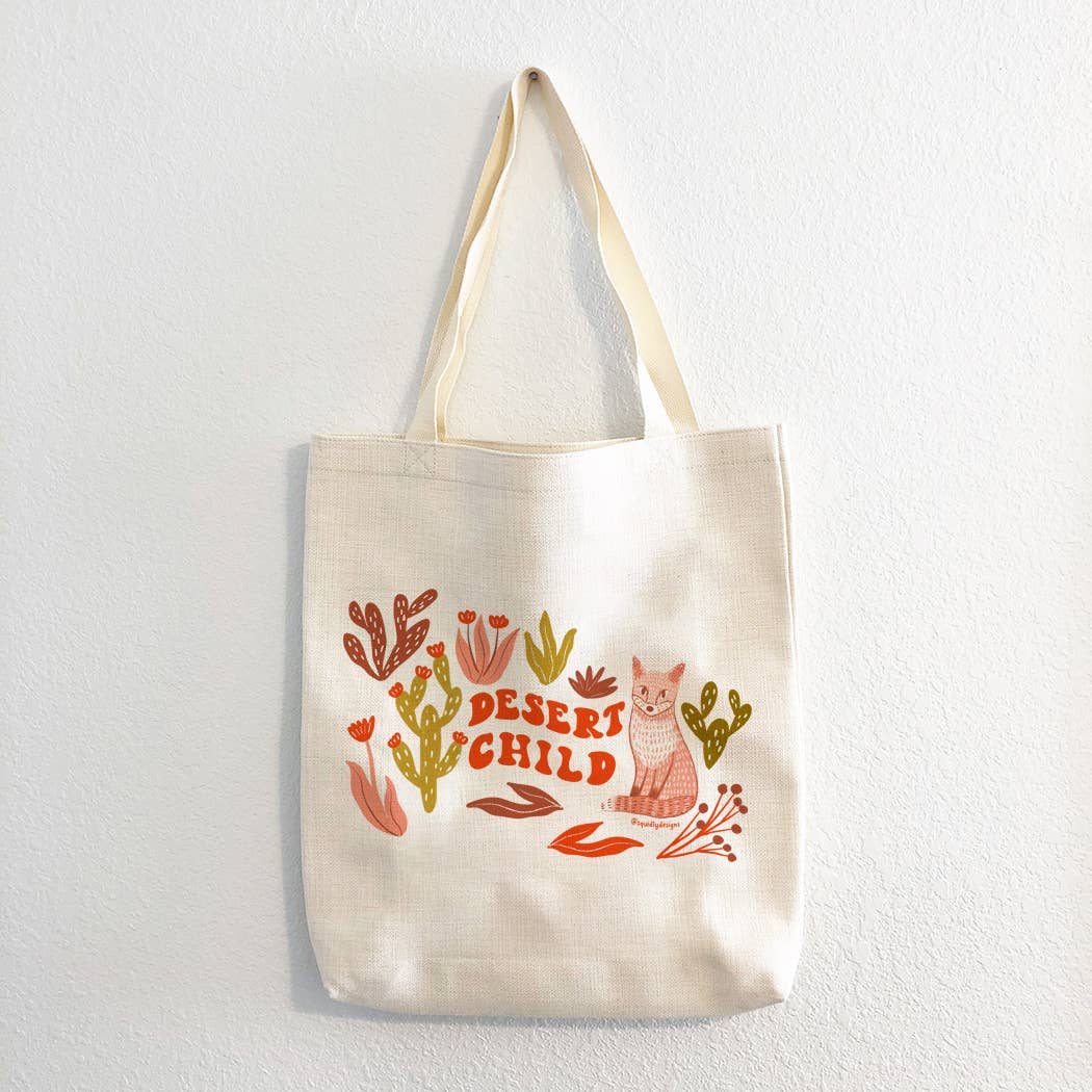 Tote Bag - Desert Child (Double-sided) for wholesale by Squidly Designs
