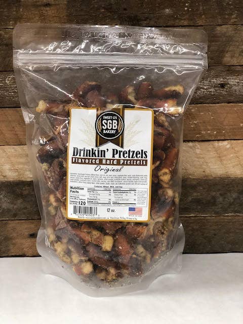 Sweet G's Bakery - Drinkin’ Pretzels™ - Vente Bretzels - Bretzels durs aromatisés originaux (piquants) (sacs de 30 à 12 oz)1