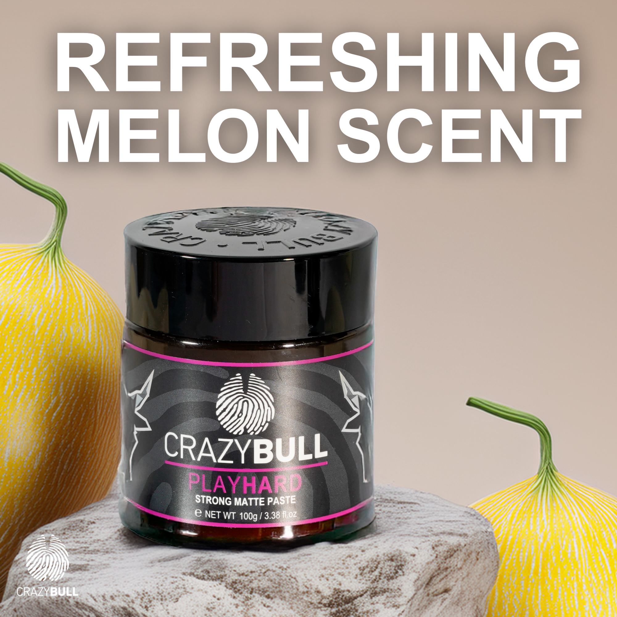 CRAZY BULL HAIR PRODUCTS – wholesale Hair styling gel/mousse – Crazy Bull Play Hard Strong Matte Styling Paste 6 Pack3