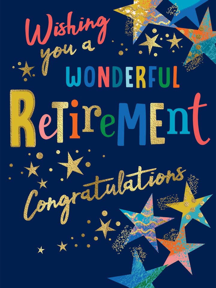 Pensionskort, Pension, Stjärnor för wholesale av Piccadilly Greetings