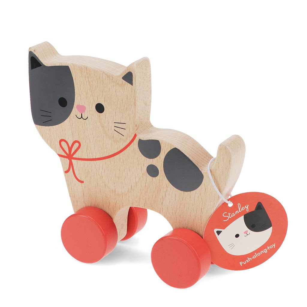 Rex B2B - UK – wholesale Wood toy – Child – Wooden push along toy - Cat0