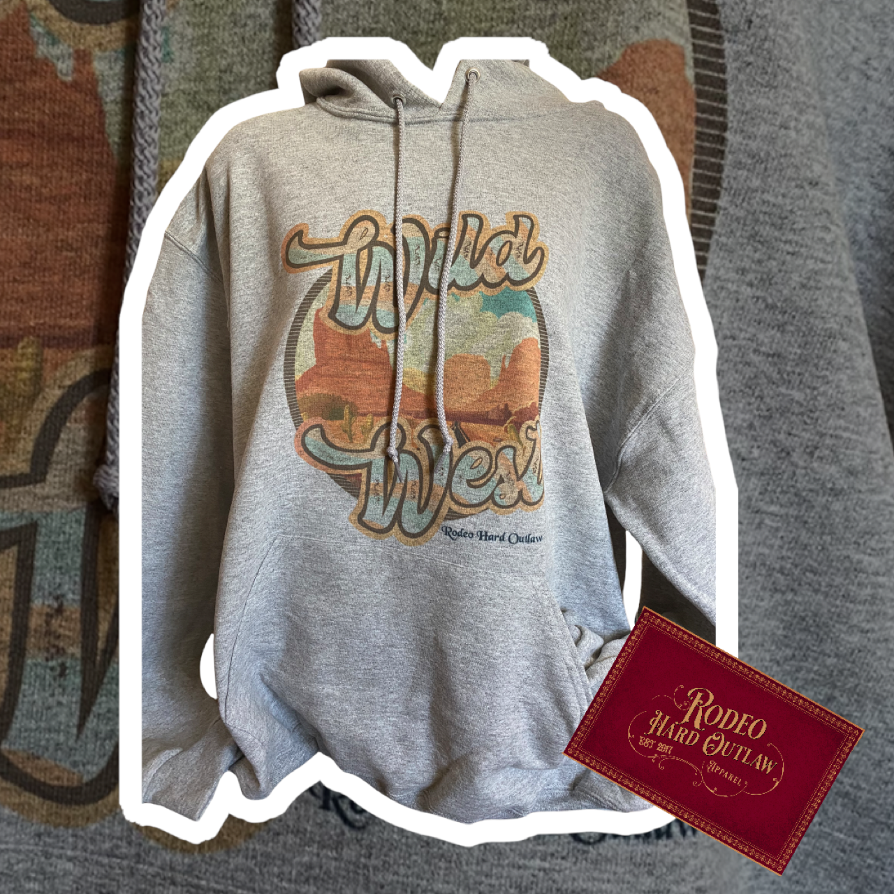 Rowdy Rowels - Wholesale Hoodie - Women's - Wild West Western Graphic Hoodie1