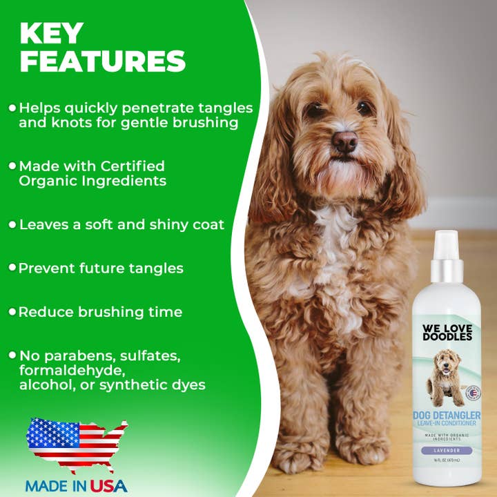 We Love Doodles - Wholesale Pet Coat Conditioner - Dog - Dog Detangler Spray (Lavender)
