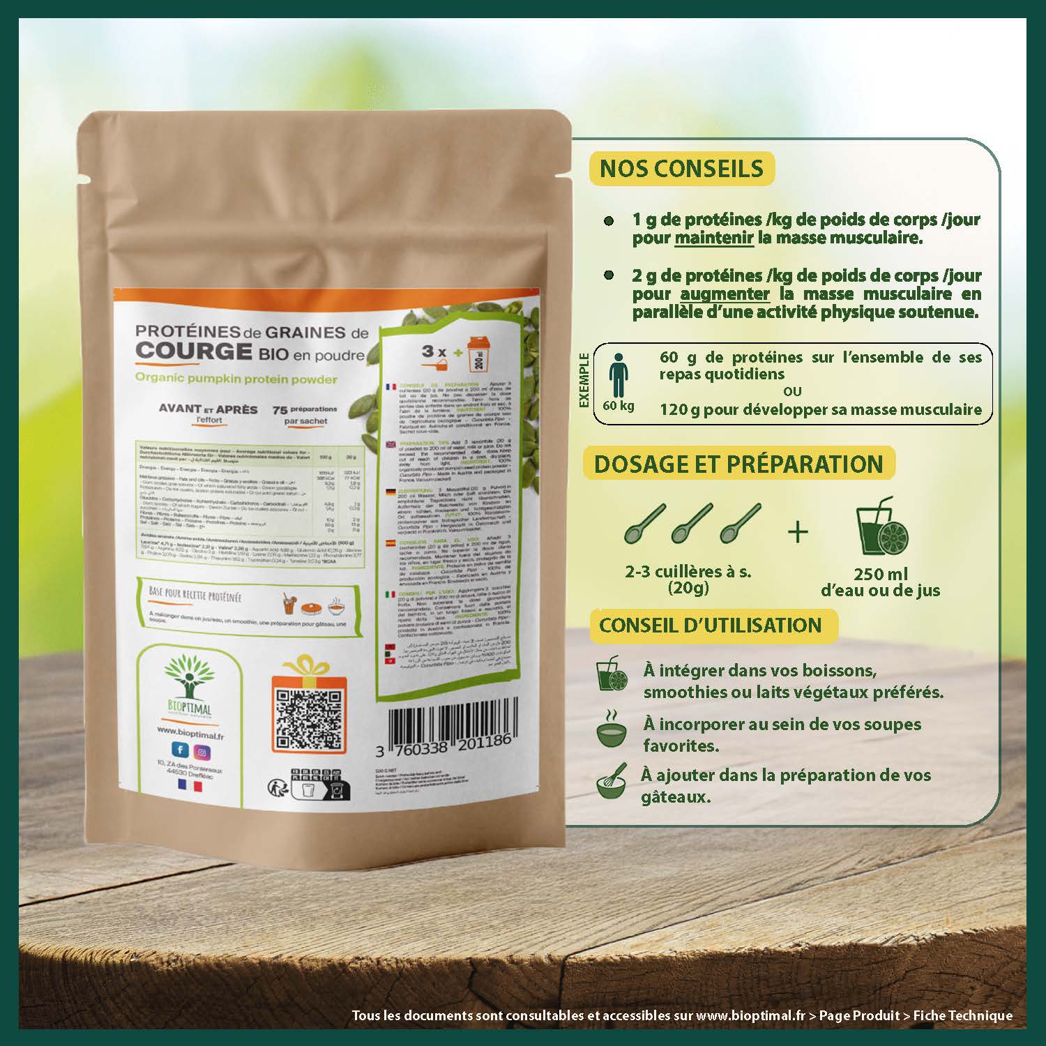 Bioptimal - Wholesale Protein/Superfood Powder - Organic Squash Protein Powder - Bioptimal6