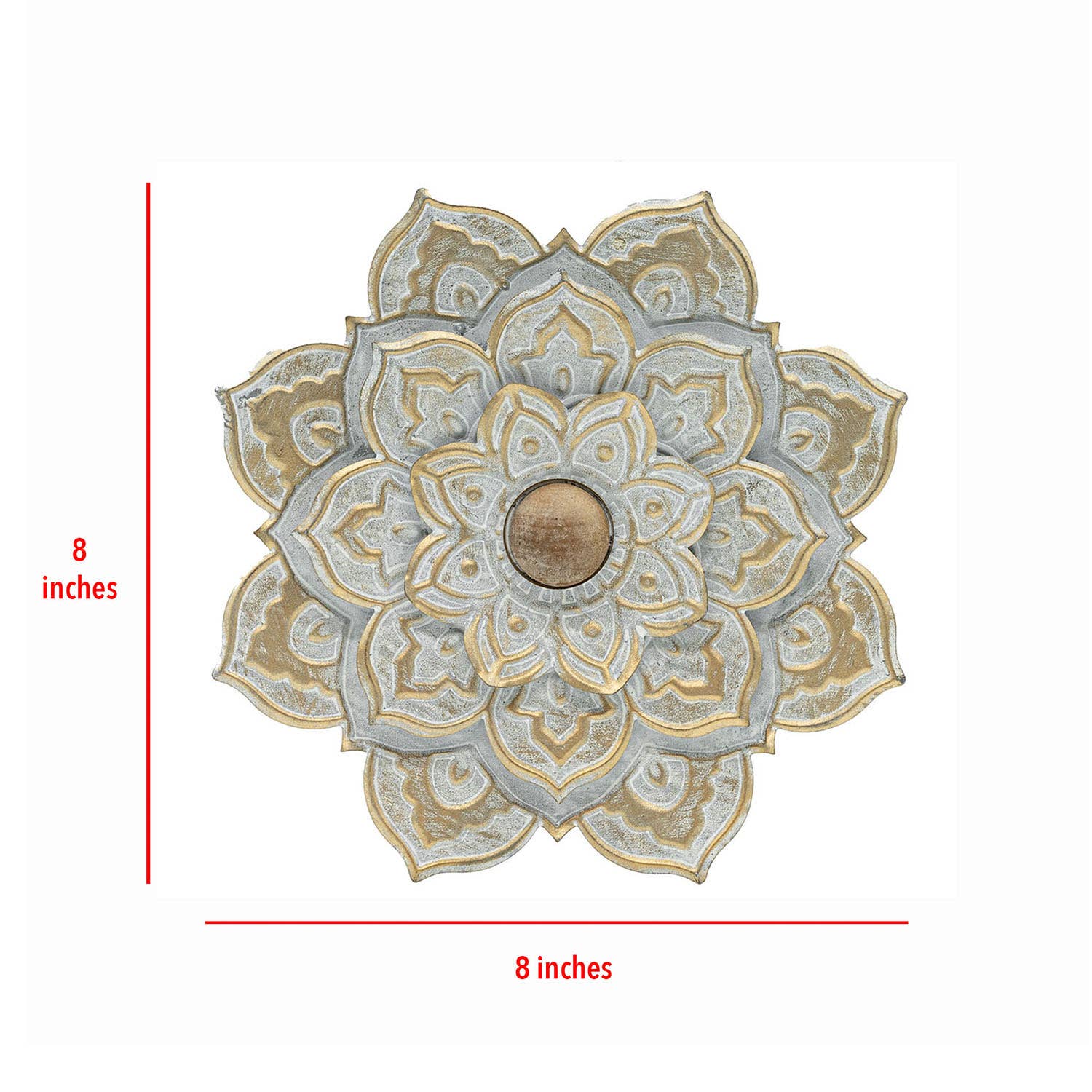 Foreside Home & Garden - Wholesale Wall Accent - Antique Cottage Flower Wall Decor Small4