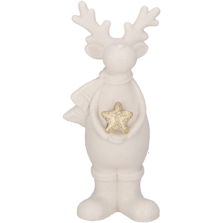 Gilles keramiska renar med stjärna, matt vit för wholesale av Vosteen