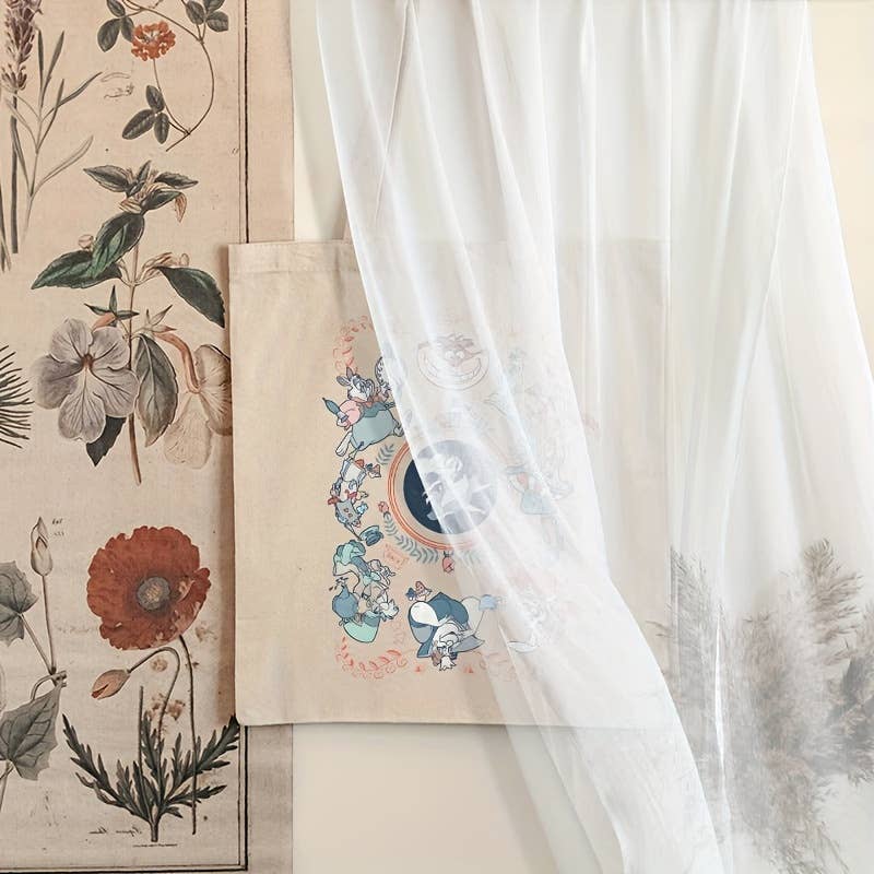 BEIGE Printed Durable Fashion Canvas Tote Bag for wholesale on Faire3