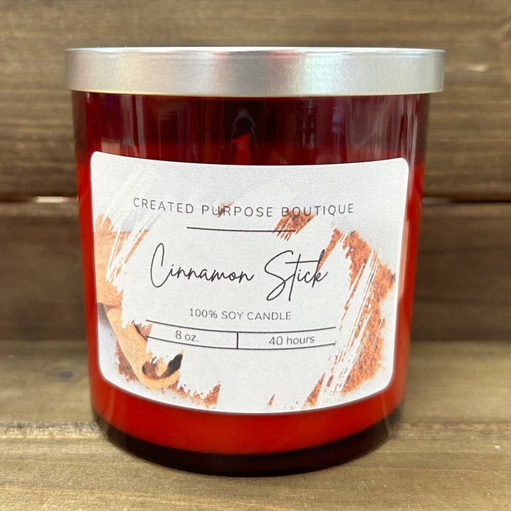 Cinnamon Stick - Soy Wax Candle - 8oz Tumblers for wholesale by Created Purpose Boutique