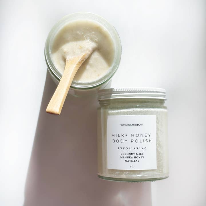 Topanga Window - Wholesale Body Scrub/Exfoliant - MILK AND HONEY ORGANIC BODY POLISH / SUGAR SCRUB