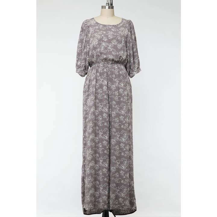 IVE - Wholesale Jumpsuit - Women's - Floral Printed Woven Jumpsuit