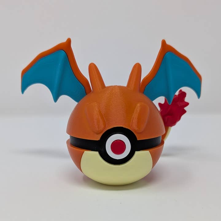 Giant Turtle Creations - Wholesale Decorative Figurine - Charizard Style Pokeball0