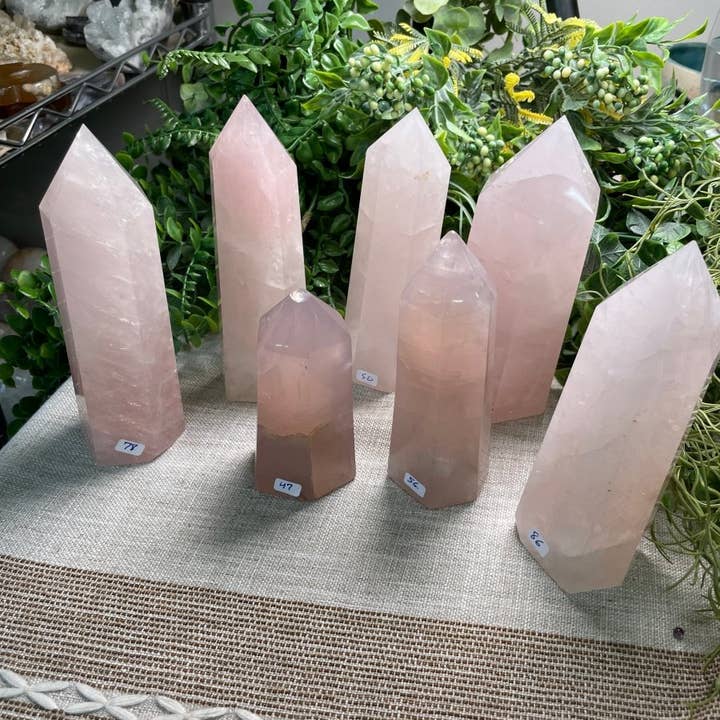 Copper Ashes - Wholesale Spiritual Stone/Crystal - Rose Quartz Tower6