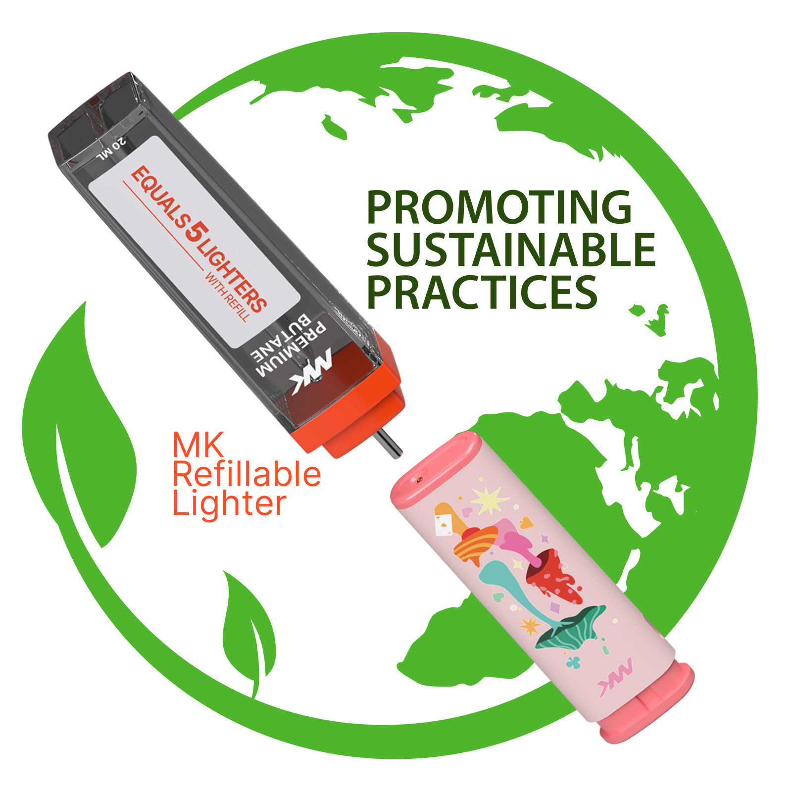 MK Lighter Company - Wholesale Lighter - MK Lighter MagicMus Series, Windproof Flame, Pocket Lighters3