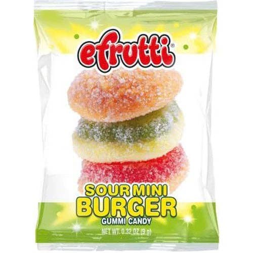 I Got Your Candy - Wholesale Gummy - Efrutti Sour Mini Burger .32oz - 60ct2