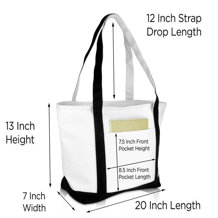 Dalix - Wholesale Tote Bag - Women's - DALIX Daily Shoulder Tote Bag Premium Cotton